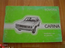 Toyota Carina handleiding voor de gebruiker