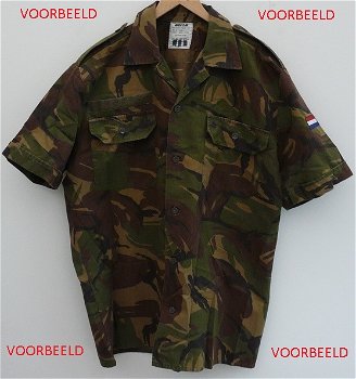 Blouse / Overhemd, Zomer, Korte Mouw, KL, M93, Woodland Camouflage, maat: 6080/9500, jaren'90.(Nr.1) - 5