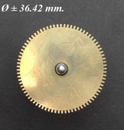 Veer trommel = Franse pendule = zonder veer =26908