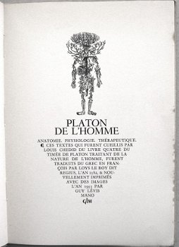 Platon de l'Homme 1953 gelimiteerde oplage 789/970 - 3