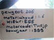 Peugeot 206 1.6 5-deurs Hatchback Kleurcode Ege Plaatwerk en Onderdelen - 6 - Thumbnail