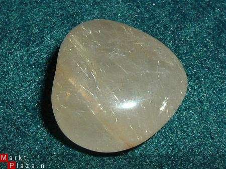 #19 Rutiel kwarts Rutil quartz Knuffelsteen Trommelsteen - 1