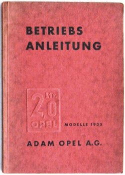 Betriebsanleitung 2 Ltr. Opel 1935 Handleiding - 2