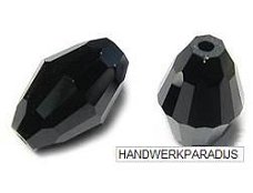 Swarovski 5200 Jet 9 x 6mm 13 Stuk