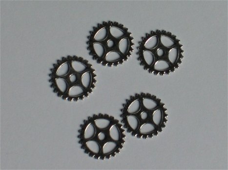 5 metalen silver gears 4 - 1