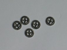 5  metalen silver gears 5