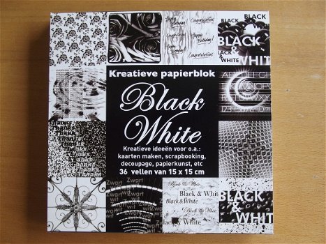 Black White papierblokje - 1