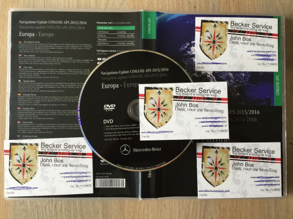 nieuwe Navigatie dvd Mercedes Comand Aps NTG1 V.16 voor 2016 - Afbeelding 2