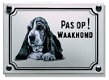 Pas op Waakhond bord. Handgemaakte emailleborden - 6 - Thumbnail