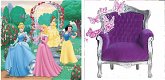 Barok prinsessen tronen Little Princess bekleed met diverse stoffen - 8 - Thumbnail