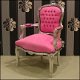 Barok dames medaillon venetie zilver verguld bekleed met roze bekleding - 4 - Thumbnail