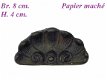 === Klok ornament = Papier maché = oud === 26529 - 1 - Thumbnail