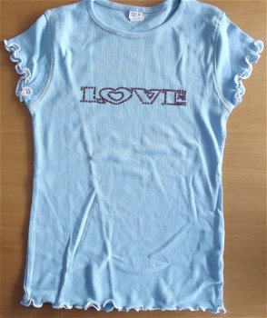 T-shirt korte mouw mt 122/128 - 1