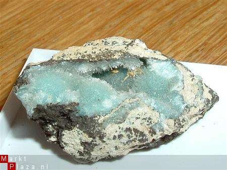 #10 Hemimorfiet Geode Hemimorphite Geode Kiezelzinkerts - 1