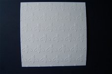 v11. Embossing opleg kaartje VLIEGEN