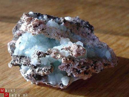 #8 Hemimorfiet Geode Hemimorphite Geode Kiezelzinkerts - 1