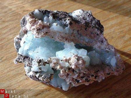 #8 Hemimorfiet Geode Hemimorphite Geode Kiezelzinkerts - 1