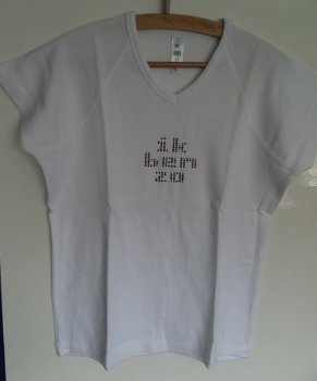 T-shirt mt XL V-hals - 1