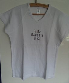 T-shirt mt XL V-hals