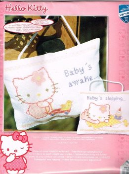 HELLO KITTY BORDUURPAKKET, KITTY SLAAPT /IS WAKKER 150203 - 1