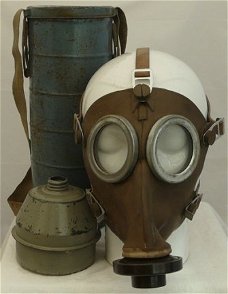 Gasmasker, België / Belgisch, type: L.702, Civiel, maat: 2, 1939.(Nr.3)