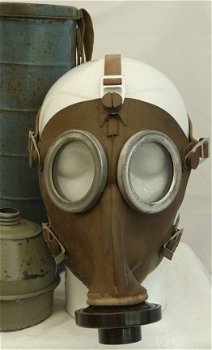 Gasmasker, België / Belgisch, type: L.702, Civiel, maat: 2, 1939.(Nr.3) - 1