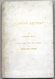 Flemish Letters [c.1912] Gaston Riou