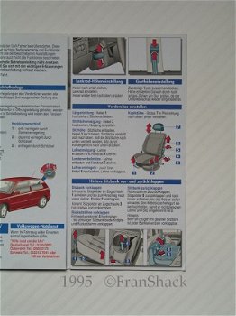 [1995] Kurzanleitung GOLF, Volkswagen AG - 2