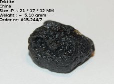 Tektiet meteorieten glas China 15.244/7 Gratis verzending NL Briefpost