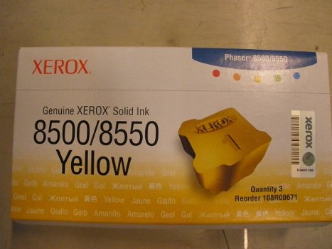 XEROX 8500/8550 yellow solid ink color cubes - 1