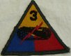 Embleem / Patch, 3e pantserdivisie / 3 Armored Division, US Army, jaren'50.(Nr.1) - 0 - Thumbnail