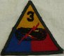 Embleem / Patch, 3e pantserdivisie / 3 Armored Division, US Army, jaren'50.(Nr.1) - 1 - Thumbnail