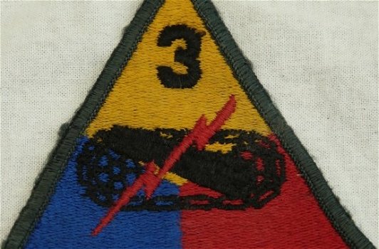 Embleem / Patch, 3e pantserdivisie / 3 Armored Division, US Army, jaren'50.(Nr.1) - 2