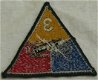 Embleem / Patch, 3e pantserdivisie / 3 Armored Division, US Army, jaren'50.(Nr.1) - 3 - Thumbnail