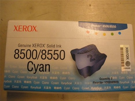 XEROX 8500/8550 cyan solid ink color cubes - 1