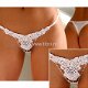 Witte vlinder string met strass van Tibri.nl - 1 - Thumbnail