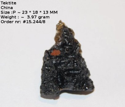 Tektiet meteorieten glas China 15.244/8 Gratis verzending NL Briefpost - 1