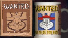 Bugs Bunny WANTED mug (grote tas)