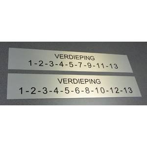 Bedrijfsnaamborden, bedrijfsnaamplaten, bedrijfsbordjes, liftborden, pictogrammen Naamplaatprint.nl - 1