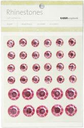 SALE NIEUW Self-Adhesive Rhinestones Soft Pink van Kaisercraft - 1