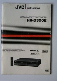 [1987] JVC Instructions, VCR HR-D300E, JVC