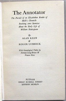 The Annotator 1954 Keen - William Shakespeare's handschrift - 2