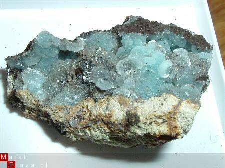 #13 Hemimorfiet Geode Hemimorphite Geode Kiezelzinkerts - 1