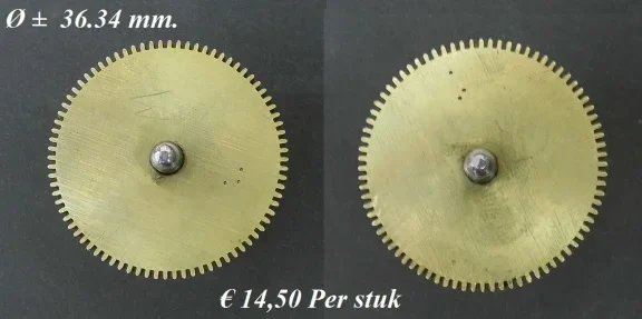 Veer trommel = Franse pendule = zonder veer =27243 - 1