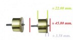 Veer trommel = Franse pendule = zonder veer =27243 - 3 - Thumbnail