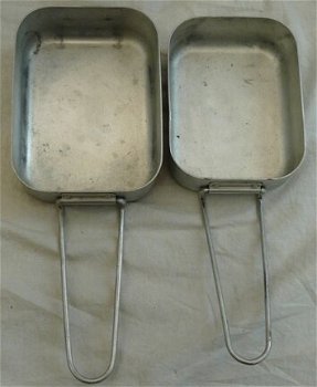 Eetbakken / Mess Tins, Koninklijke Landmacht, jaren'60/'70.(Nr.1) - 0