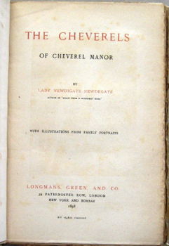 The Cheverels of Cheverel Manor 1898 Arbury Engeland - 3
