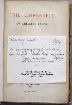 The Cheverels of Cheverel Manor 1898 Arbury Engeland - 4