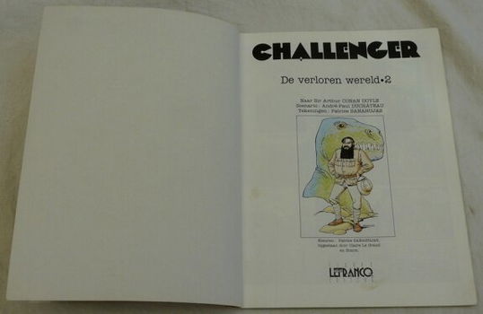 Strip Boek, CHALLENGER, De Verloren Wereld, Nummer 2, Lefranco, 1992. - 1