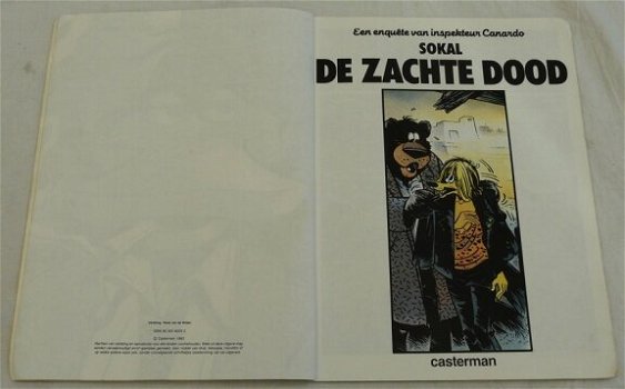 Strip Boek, Inspekteur Canardo, De Zachte Dood, Nummer 3, Casterman, 1983. - 2